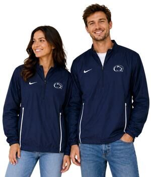 Nike Penn State Nittany Lions Adult Medium Navy Full Zip Windbreaker Jacket